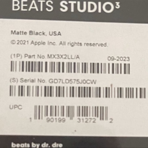 (NEW) Beats Studio 3 Wireless Noise Cancelling Matte Black Headphones - Picture 12 of 16